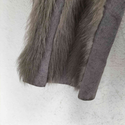Parienne pig leather ファー切替レザージャケット レディース 9