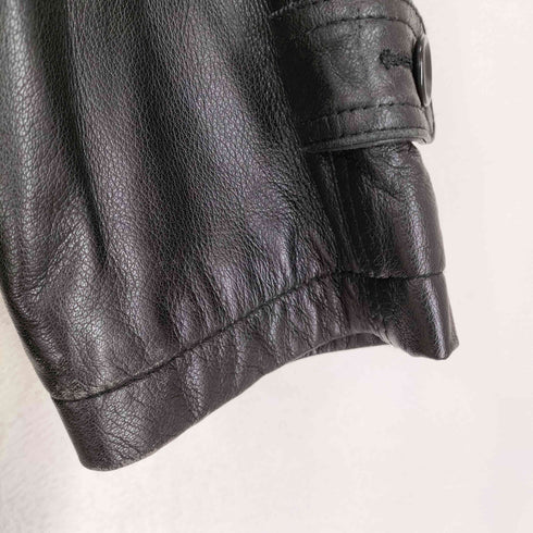 lamb leather 裏地ノバチェックカーコート メンズ S