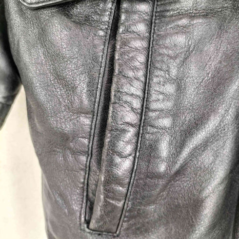 lamb leather 裏地ノバチェックカーコート メンズ S