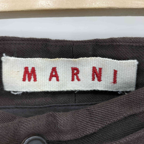 マルニ MARNI イタリア製 タック ボタンフライ パンツ レディース 40
