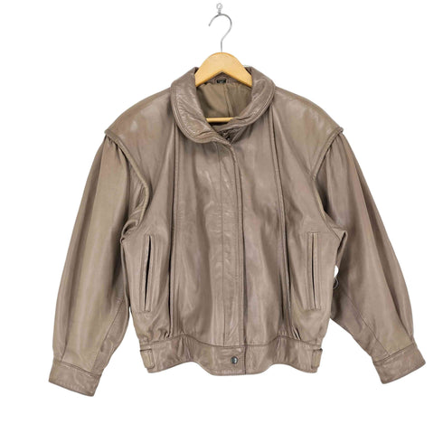 Partina lamb leather ラムレザーブルゾンジャケット レディース M