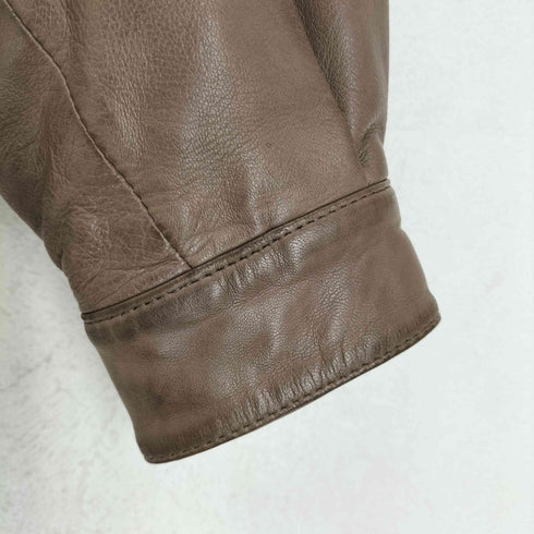 Partina lamb leather ラムレザーブルゾンジャケット レディース M