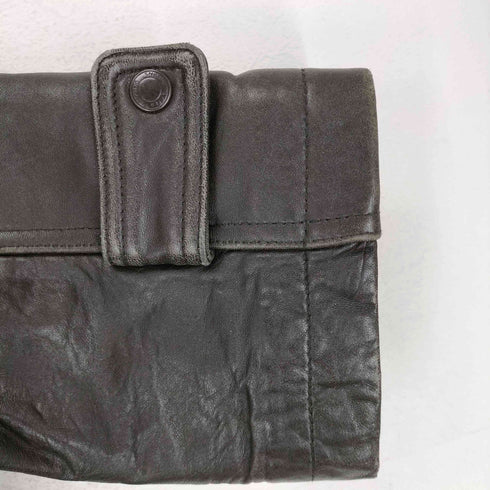DURANTE lamb leather 裏地キルティングラムレザーカーコート メンズ L