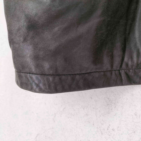 DURANTE lamb leather 裏地キルティングラムレザーカーコート メンズ L