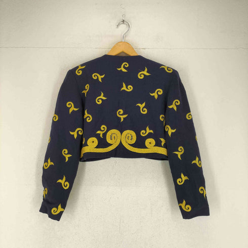 DAZUR IMPORT 刺繍デザインクロップドジャケット レディース 13