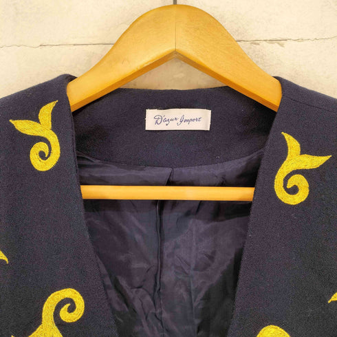 DAZUR IMPORT 刺繍デザインクロップドジャケット レディース 13