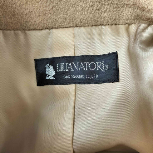 LILIANATORI rabbit fur アンゴラ混ラビットファー付デザインコート レディース 9AR