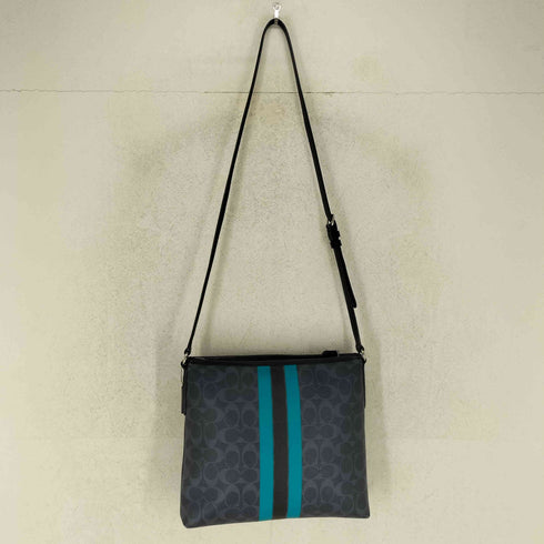 コーチ COACH シグネチャー ストライプ ファイルバッグ メンズ