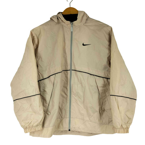 ナイキ NIKE 00S スウッシュ刺繍 ナイロン フーディ メンズ JPN:S