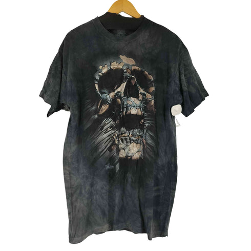 ザマウンテン the mountain タイダイ スカルプリント S/S Tシャツ メンズ JPN:L