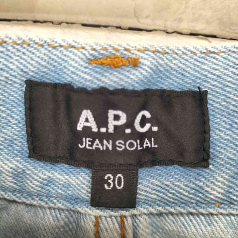 アーペーセー A.P.C. JEAN SOLAL ボタンフライデニムパンツ メンズ 30