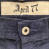エイプリルセブンティセブン April77 モロッコ製 ロゴパッチ コーデュロイ 太畝 光沢 スキニー パンツ Y2K メンズ 29