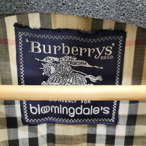 バーバリーズ BURBERRYS 70S bloomingdale's ブルーミングデールズ 英国製 裏地ノバチェック トレンチ コート 1973年製 一枚袖 レディース
