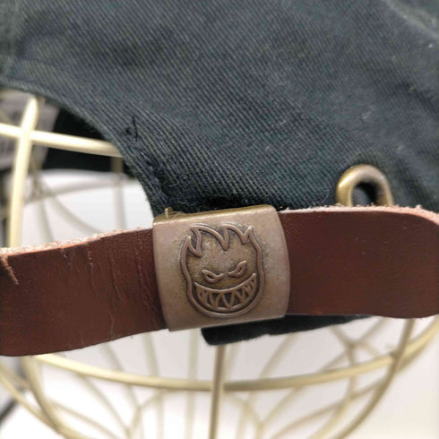 スピットファイアー SPITFIRE ロゴ ワッペン 刺繍 ベルトレザー 6パネル キャップ メンズ