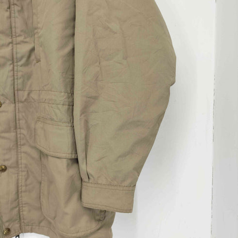 エディーバウアー Eddie Bauer 80-90s 黒タグ スタンドカラー 裏地チェック ジップアップジャケット メンズ import:XL