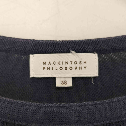 マッキントッシュフィロソフィー MACKINTOSH PHILOSOPHY 半袖ニット ドッキングワンピース レディース JPN:38