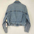 ザラ ZARA クロップド カットオフ デニムジャケット レディース import:L