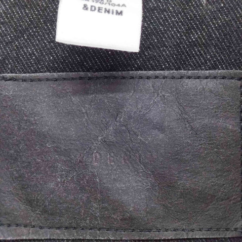 エイチアンドエム H&M ブラックデニムジャケット メンズ import:L