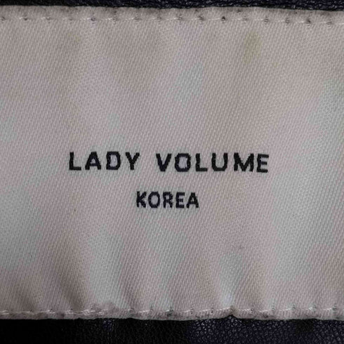 LADY VOLUME KOREA フェイクレザー ジャケット レディース FREE
