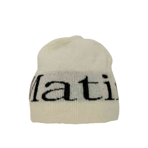 Matin Kim LOGO JACQUARD ショート ビーニー メンズ
