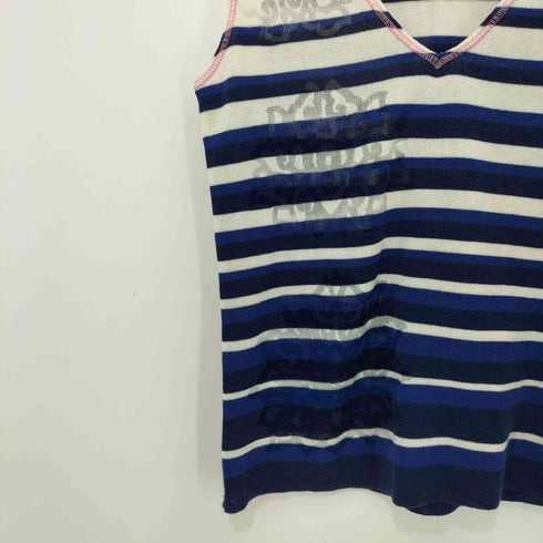 ヴィヴィアンタム VIVIENNE TAM Y2K 00s 透かし編み ニットタンクトップ レディース JPN:0