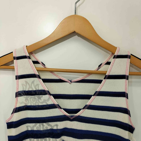 ヴィヴィアンタム VIVIENNE TAM Y2K 00s 透かし編み ニットタンクトップ レディース JPN:0