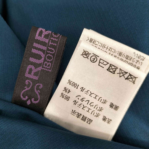 ルイルエブティック RUIRUE BOUTIQUE ウエストパールフレアワンピース レディース 3L