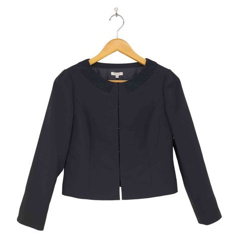 トッカ TOCCA レースデザイン ノーカラージャケット レディース 0