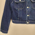アニエスベー agnes b. PARIS 90S MADE IN FRANCE 旧タグ トカゲ 革パッチ サンライズ期 フランス製 デニム トラッカー ジャケット 濃絹 短丈 archive アーカイブ メンズ 2
