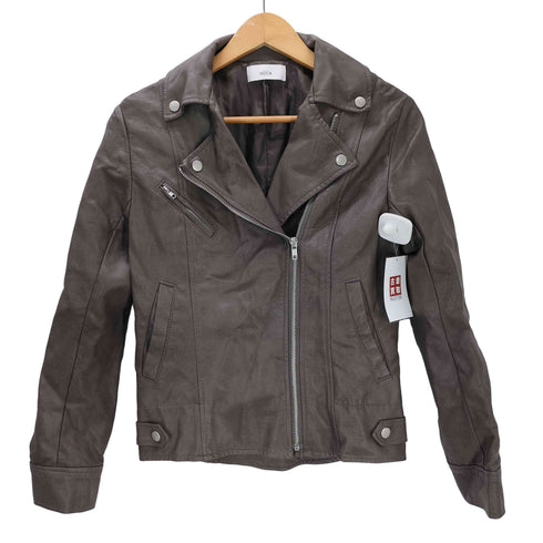 Synthetic Leather Double Riders Jacket シンセティック レザー ダブル ライダース ジャケット レディース import:M