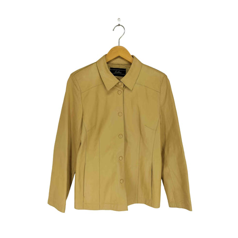 レリアン Leilian ラムレザージャケット スナップボタン レディース JPN:11号