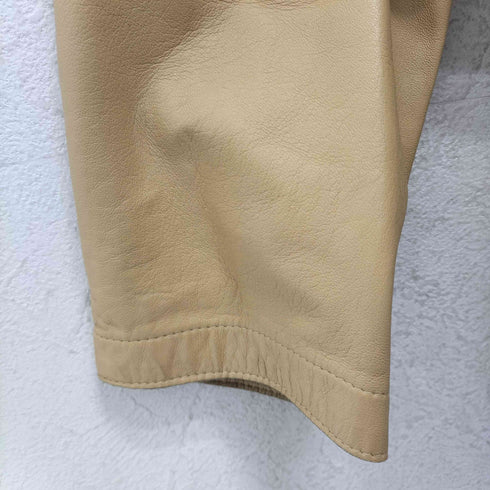 レリアン Leilian ラムレザージャケット スナップボタン レディース JPN:11号