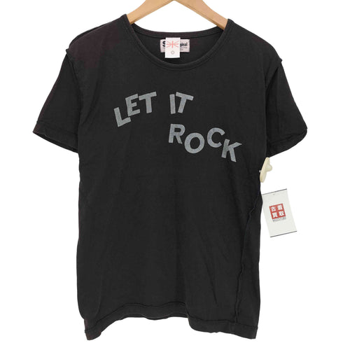 SIX3 ORIGINAL 666 LET IT ROCK プリント インサイドアウト クルーネックTシャツ メンズ import:M