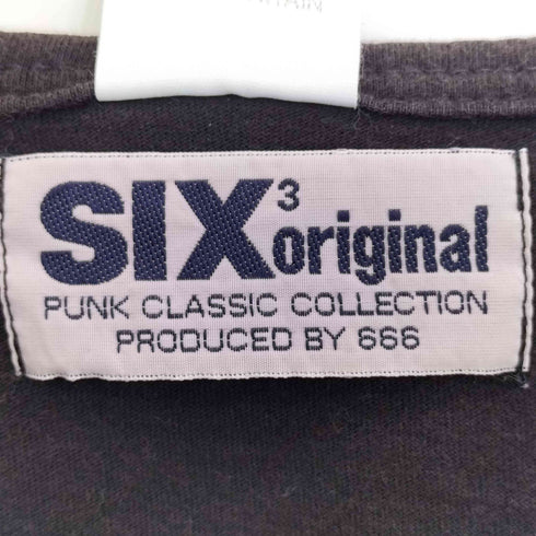 SIX3 ORIGINAL 666 LET IT ROCK プリント インサイドアウト クルーネックTシャツ メンズ import:M