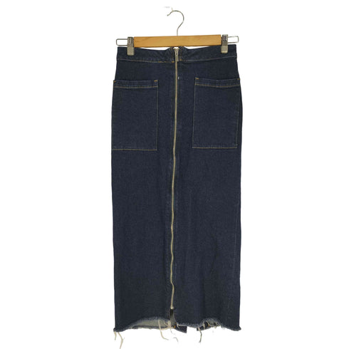 ザラ ZARA フロントジッパーデニムスカート レディース JPN:XS