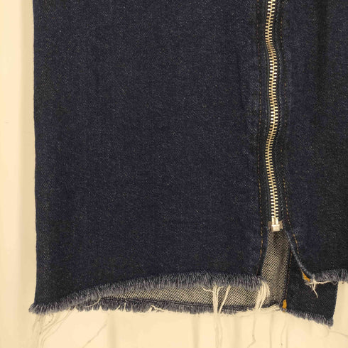 ザラ ZARA フロントジッパーデニムスカート レディース JPN:XS