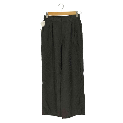 ユナイテッドアローズ UNITED ARROWS 25ss ドット サテン 2タック ワイドパンツ レディース JPN:36