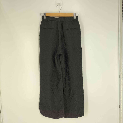 ユナイテッドアローズ UNITED ARROWS 25ss ドット サテン 2タック ワイドパンツ レディース JPN:36