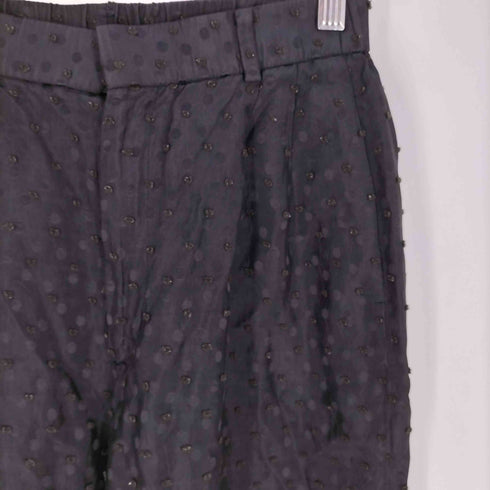 ユナイテッドアローズ UNITED ARROWS 25ss ドット サテン 2タック ワイドパンツ レディース JPN:36