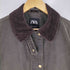 ザラ ZARA MIXED COLLAR WAXED JACKET ワックス レディース import:S