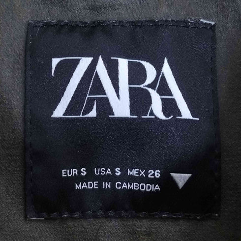 ザラ ZARA MIXED COLLAR WAXED JACKET ワックス レディース import:S