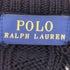 ポロラルフローレン POLO RALPH LAUREN 現行タグ ポニー刺繍 コットン ケーブル編み Vネックニット レディース import:XS
