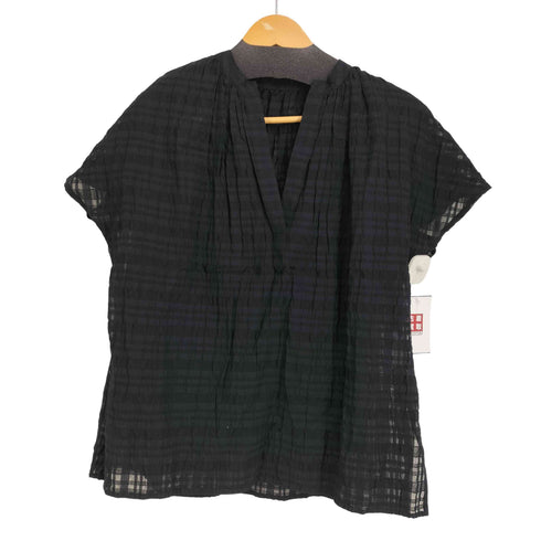 バビロン BABYLONE 24SS シアーチェックブラウス レディース FREE