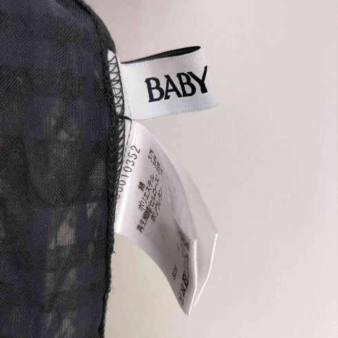 バビロン BABYLONE 24SS シアーチェックブラウス レディース FREE