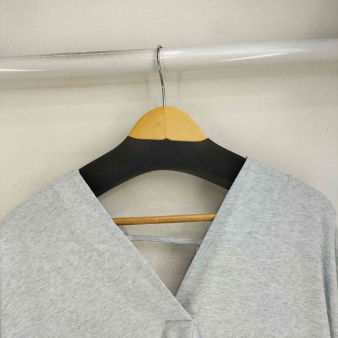 S COLLAGE Vネック バックオープン パフスリーブ ワンピース レディース