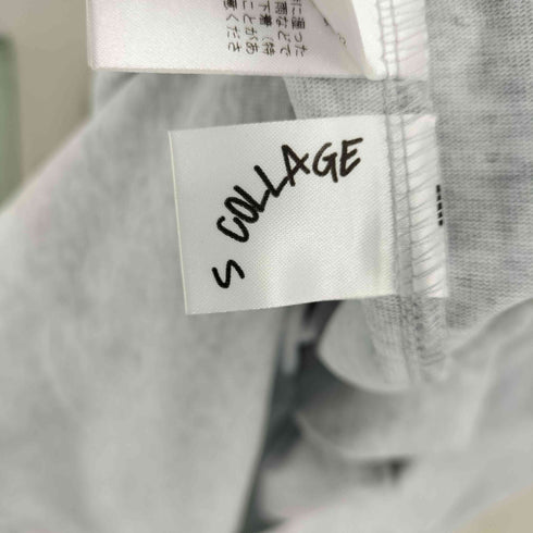 S COLLAGE Vネック バックオープン パフスリーブ ワンピース レディース