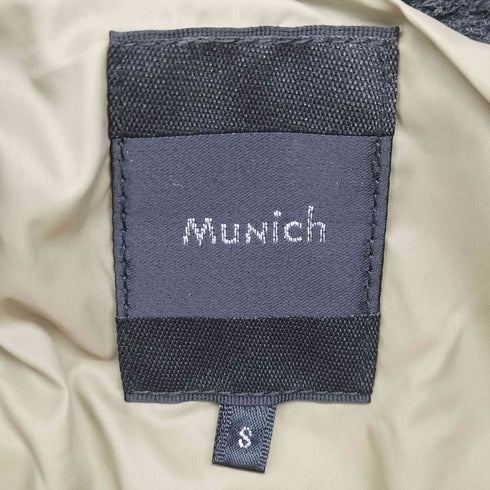 ミューニック Munich ナイロンウール素材切替 フーデッドダウンベスト メンズ import:S