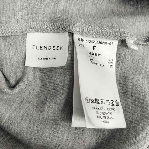 エレンディーク ELENDEEK チュールキャミセットカットソー レディース FREE