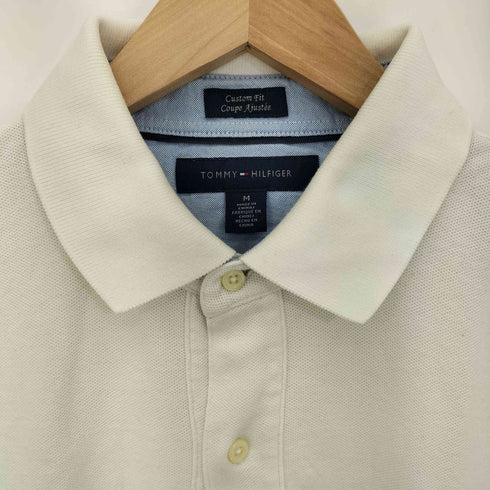 トミーヒルフィガー TOMMY HILFIGER 00s ロゴ刺繍 コットン 鹿の子 半袖ポロシャツ メンズ import:M