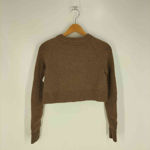 ザラ ZARA ウール クロップド ニットカーディガン レディース import:S